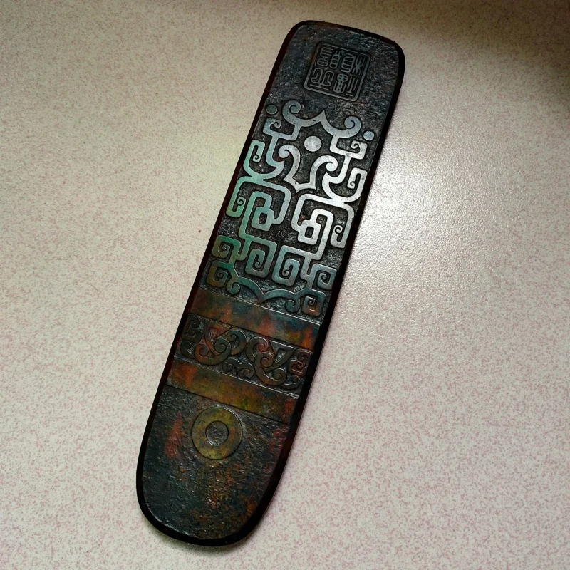 Jade Antique Xiuyan Jade Vintage Crafts Han Dynasty Jade Court Board Token Jade Gui Sacrifice Gift Ornaments