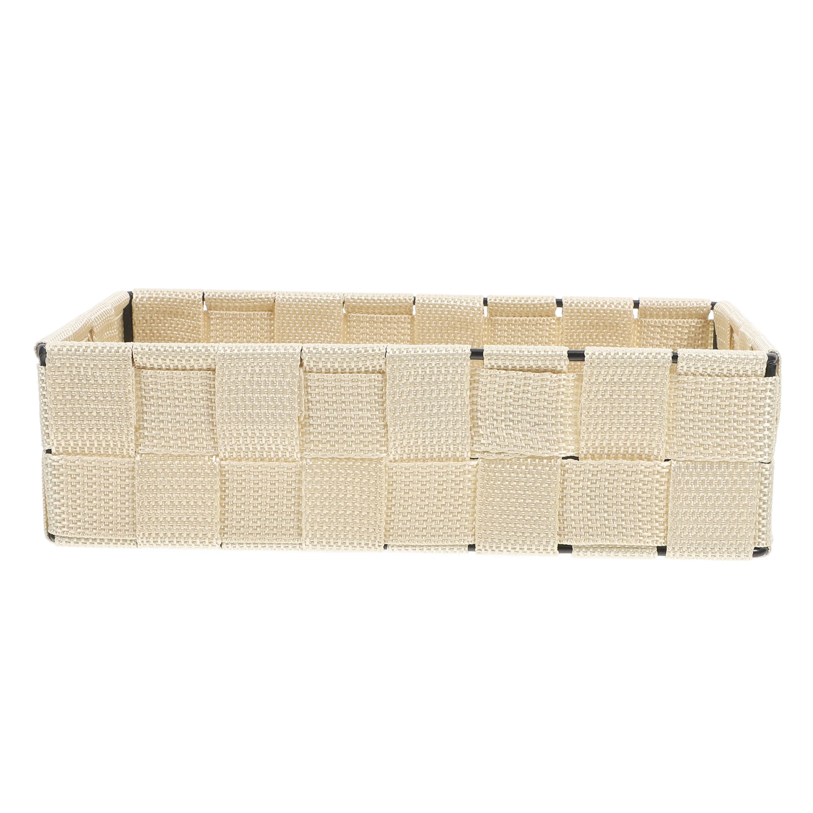 

Desktop Storage Basket Nylon Multifunctional Small Wicker Baskets StackableBins Woven Basket Sensory Items Square