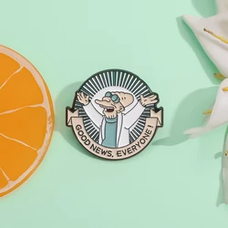 Anime Movie Character Enamel Pins Good News Everyone Creative Brooches Accessories Backpack Shirt Lapel Badge Jewelry for Gift