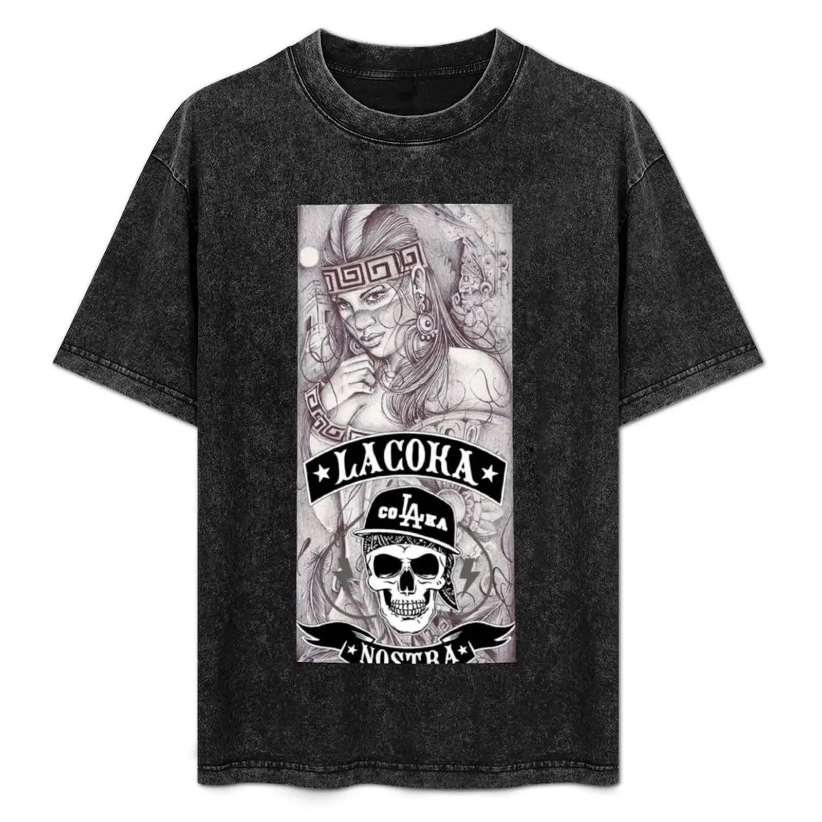 

La Coka Nostra Aztec Design T-Shirt valentines boutique clothes oversized graphic tee graphic t shirt vintage t shirt men