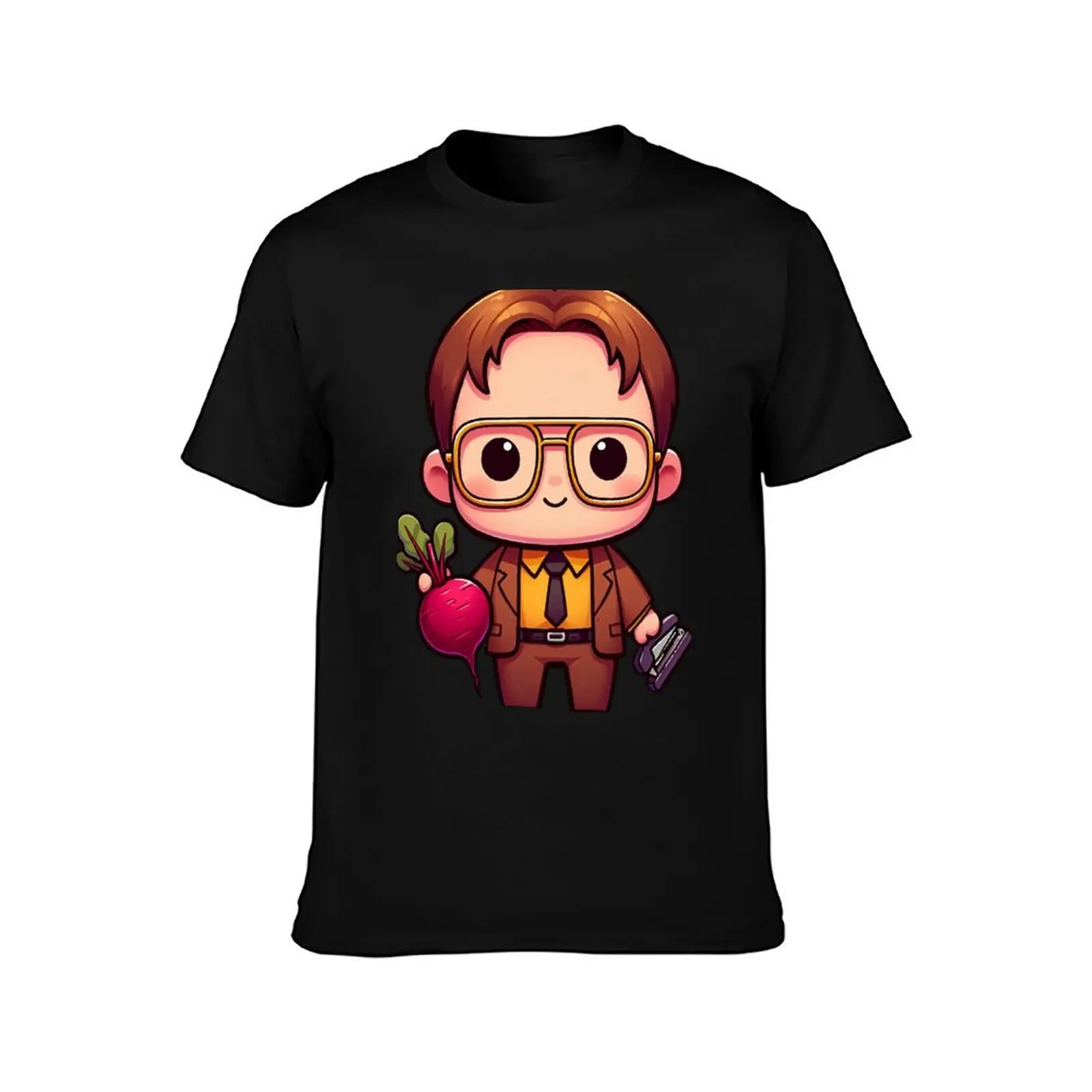 Cute Dwight Schrute the office T-Shirt Summer Casual Cotton Tee Oversized Streetwear Tops Vintage Graphic Print 100% Cotton