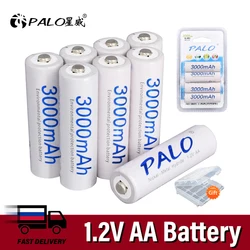 2-16 sztuk 3000mAh akumulator AA 1.2V AA NiMH Ni-MH 2A wstępnie naładowany akumulator akumulatory