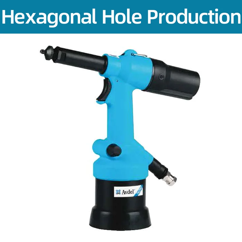 Hydro-Pneumatic Tool for hexagonal Hole Production 74290 Model Hexagonal Reaming Gun Punching hex holes Tool M4 M5 M6 M8 M10