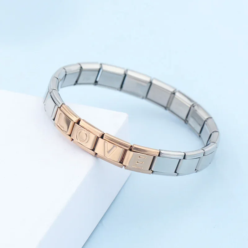 Hapiship-سحر إيطالي من الفولاذ المقاوم للصدأ ، 26 حرفًا ، ديزي أصلي علوي ، سوار مناسب 9 ، صنع المجوهرات ، DIY ، DJ448 ، جديد