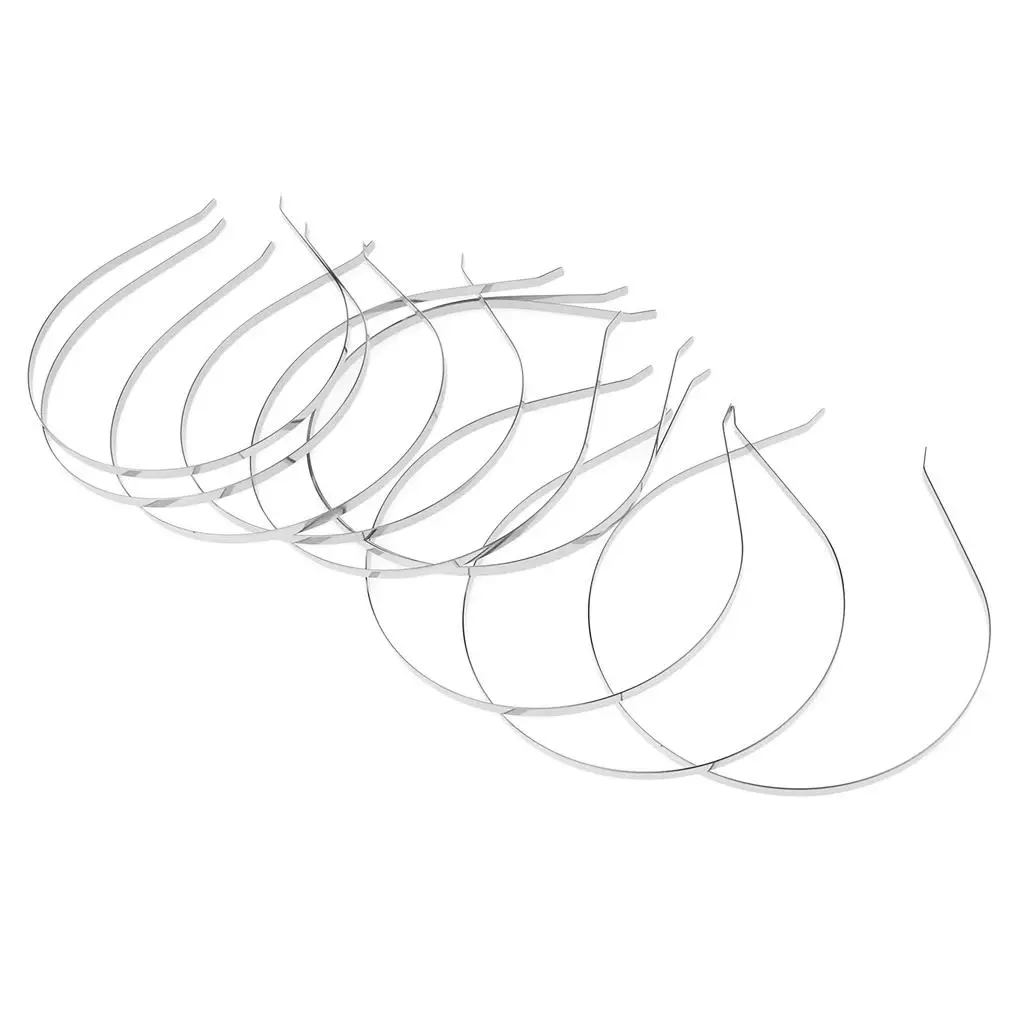 Cat Ear Metal Headband for Hair Accessories Set Flexible Alloy Hair Hoop Head Band Frame for Girls Women Craft DIY