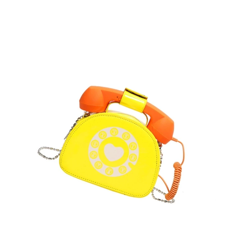 Chain Strap Crossbody Bag Women Creative Handbag Retro Dials Phone Shoulder Bag