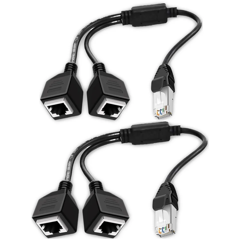 RJ45 ネットワーク 1 ～ 2 ポート イーサネット アダプタ スプリッタ