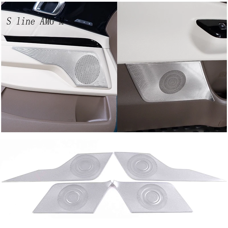 لكيا كرنفال KA4 نيرو تصفيف السيارة الباب مكبر صوت خواتم مكبر الصوت غطاء ملصق والعتاد لوحة ابدأ الملحقات الداخلية