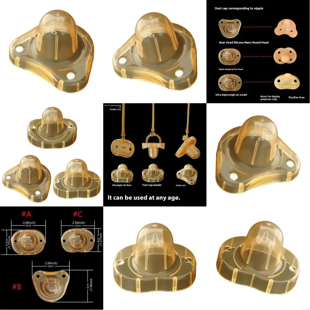 

Soothing Pacifier Storage Container Dustproof Soother Cover for Home Daily Use L8RB