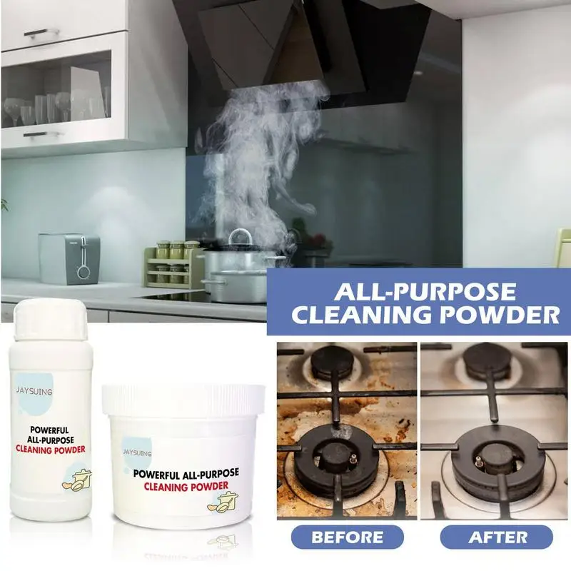 Concentrated Heavy Oil Pollution Cleaner Kitchen Grease Cleaning Powder All Purpose Cleaning Powder For Stainless Steel Cookware