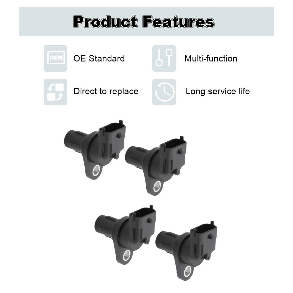 4PCS เครื่องยนต์เซ็นเซอร์ตําแหน่งเพลาลูกเบี้ยวใช้งานร่วมกับ Mercedes-Benz 2005-2012 0232103114 0041539628 2729050043 0232103050