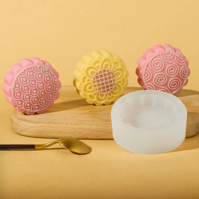 Figure Chinese Style Moon Cake Silicone Mold Cookie Mold Decoration Dessert Tool Handmade Baking