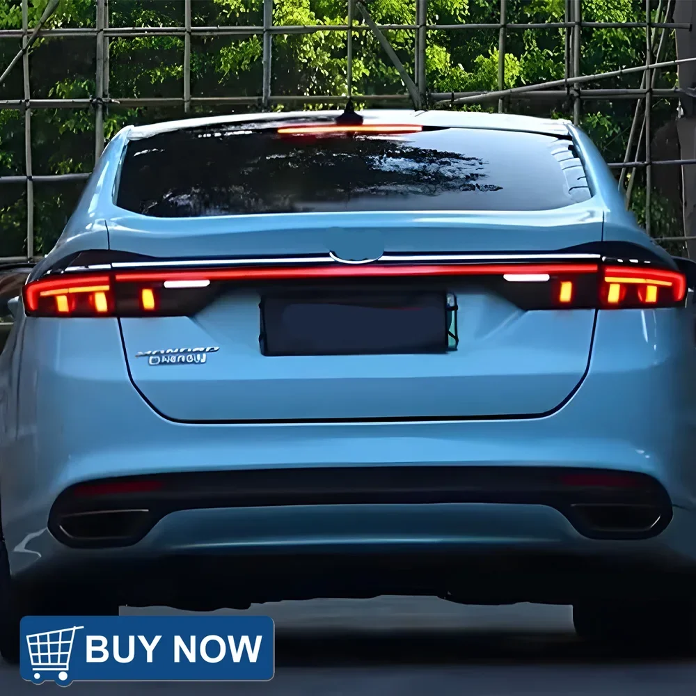 Car Taillights Assembly For Ford Mondeo 2017-2021 LED Auto Back Lamps Upgrade Dynamic Flashing Through Taillights Accessories