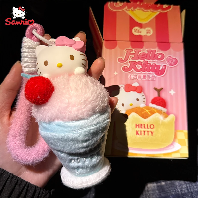 

Sanrio Hello Kitty Sweet Kuromi Keychain Aromatherapy Pendant Cartoon Hello Kitty Kuromi Backpack Bag Decor Gift