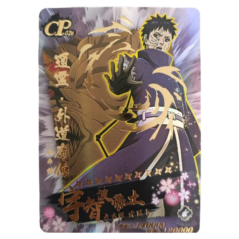 Anime NARUTO Rare CP Refraction Foil Uchiha Itachi Hoshigaki Kisame Konan Pain Toys for boys Collectible Cards Birthday Present