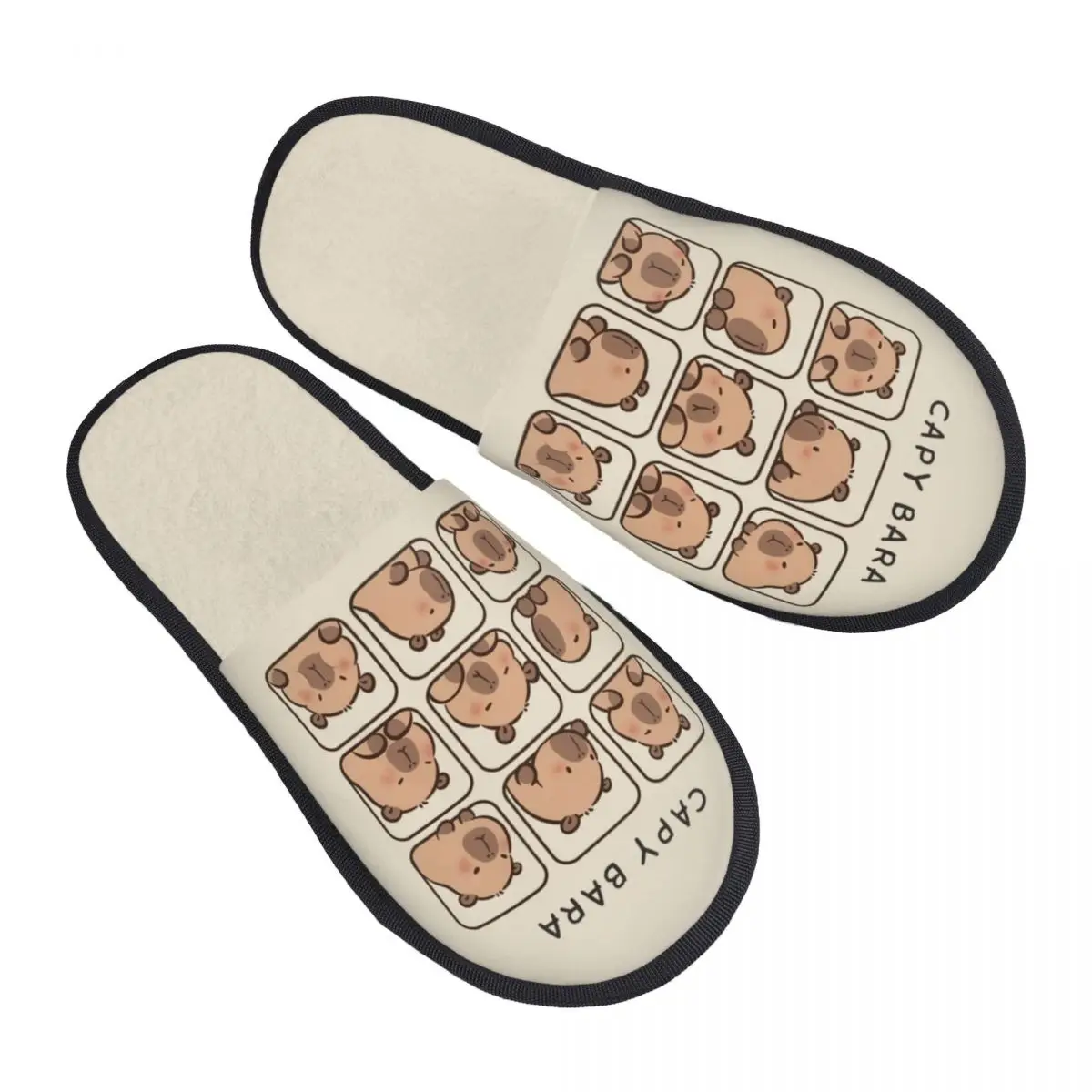 

Уютные тапочки из пены с эффектом памяти на заказ, милые капибары, женская домашняя обувь для спальни