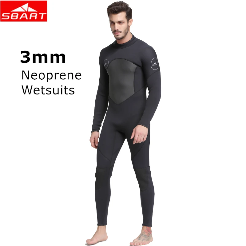 

SBART 3MM Neoprene Wetsuit Men Keep Warm Scuba Diving Suit Man Surfing Bathing Swimming Clothes Anti Jellyfish Hunting Clothing