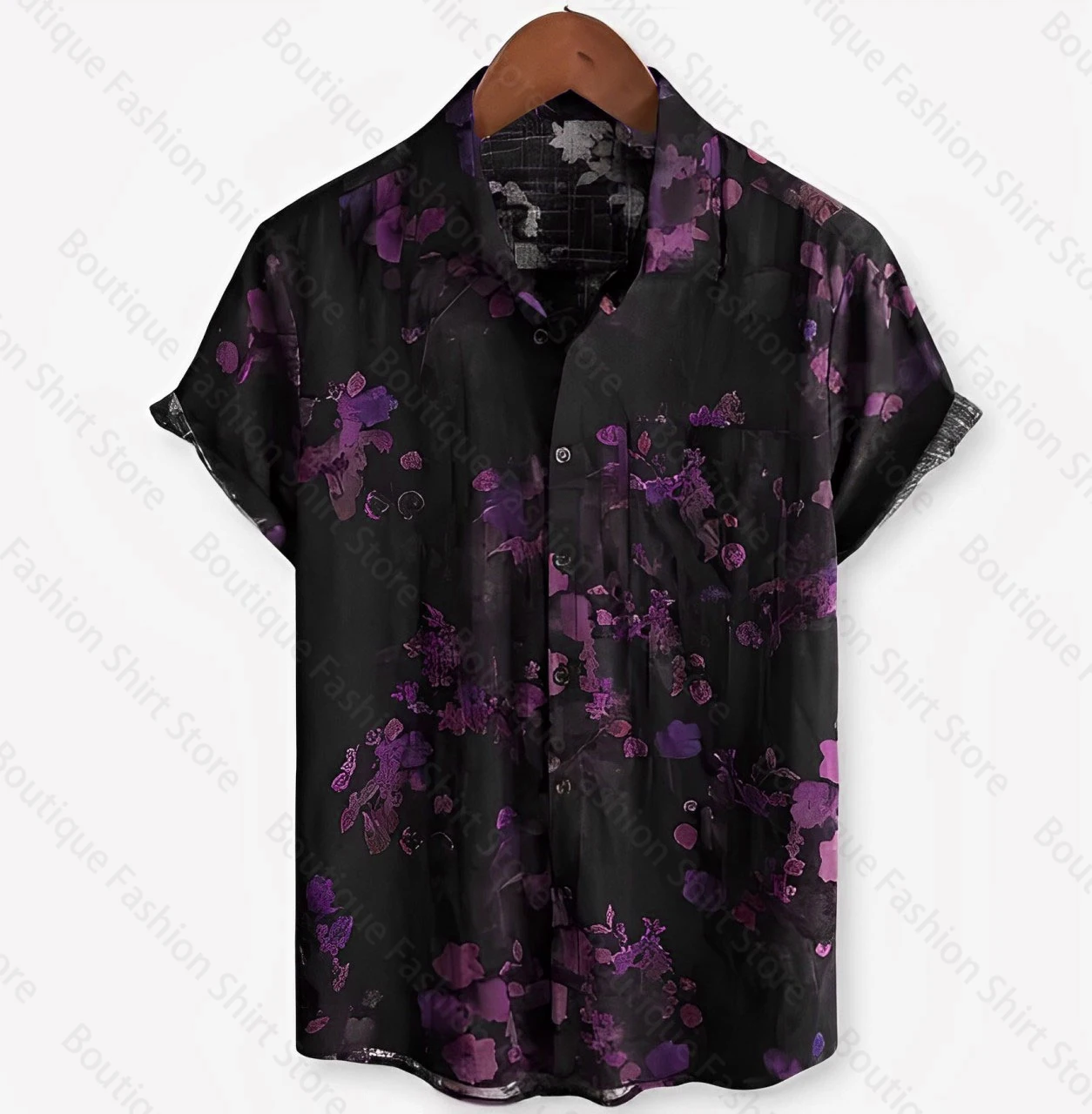 Camisas con estampado Floral para hombre, ropa de uso diario Hawaiano de alta calidad, talla grande, 12 colores, XS-6XL, entrega rápida