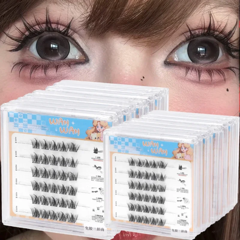 36 Rows Eyeslashes Extension Personal Eye Lash Self-adhesive Makeup Individual Cluster Grafting Fake Wholesale False Eyelashes