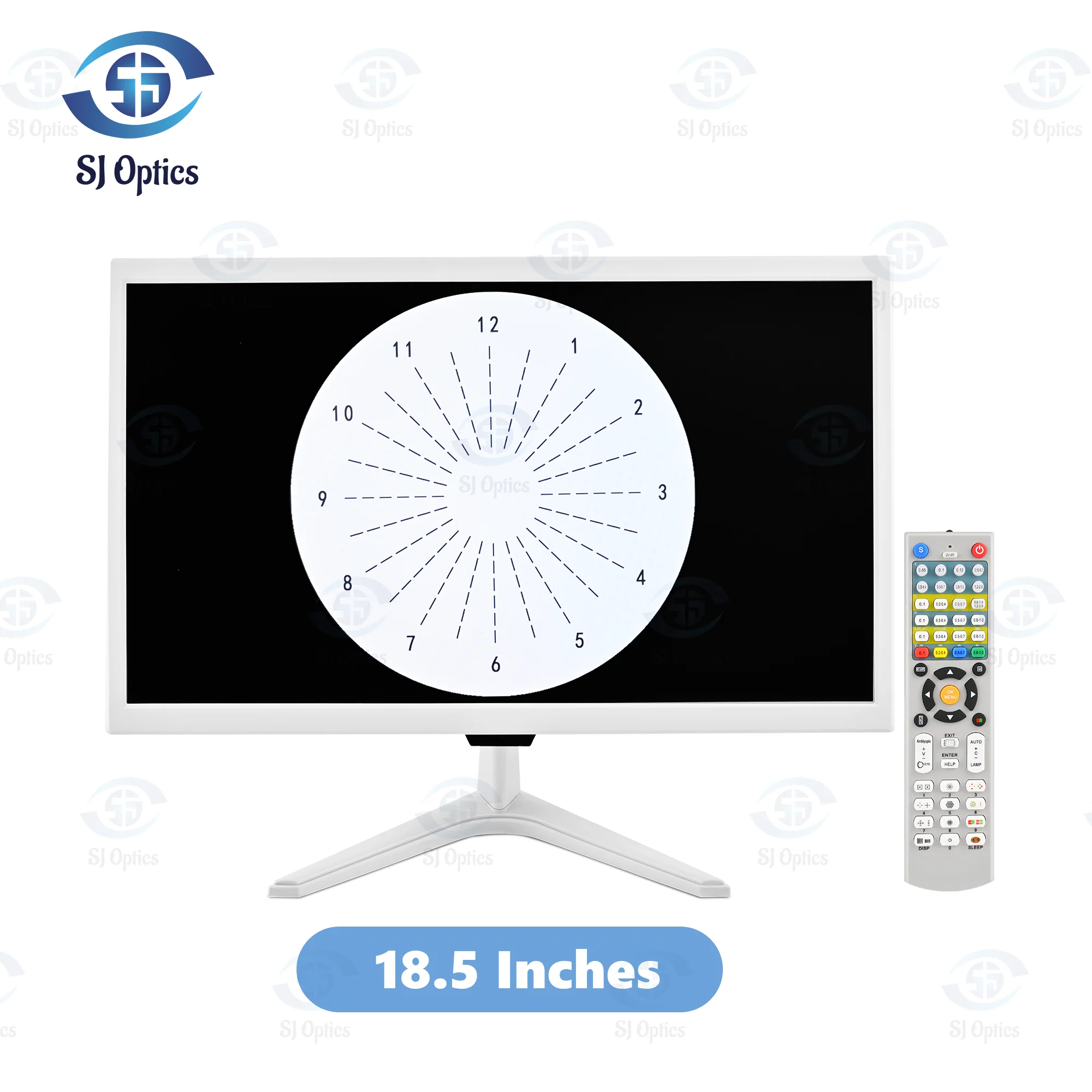 19 Inch Screen LCD Visual Acuity Chart Vision Test Projecter Optical Ophthalmic Exam Monitor Use to Measure Visual Acuity Chart