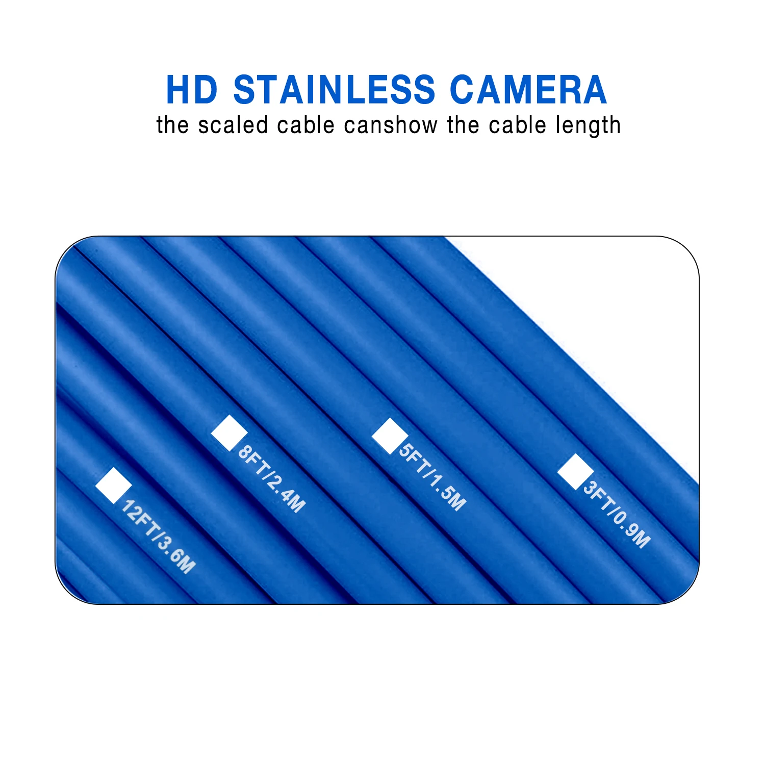 كاميرا فحص أنابيب الصرف الصحي عالية الدقة مقاس 7 بوصات، منظار صناعي لخط أنابيب الصرف الصحي 25 مم مع بطارية 5000 مللي أمبير