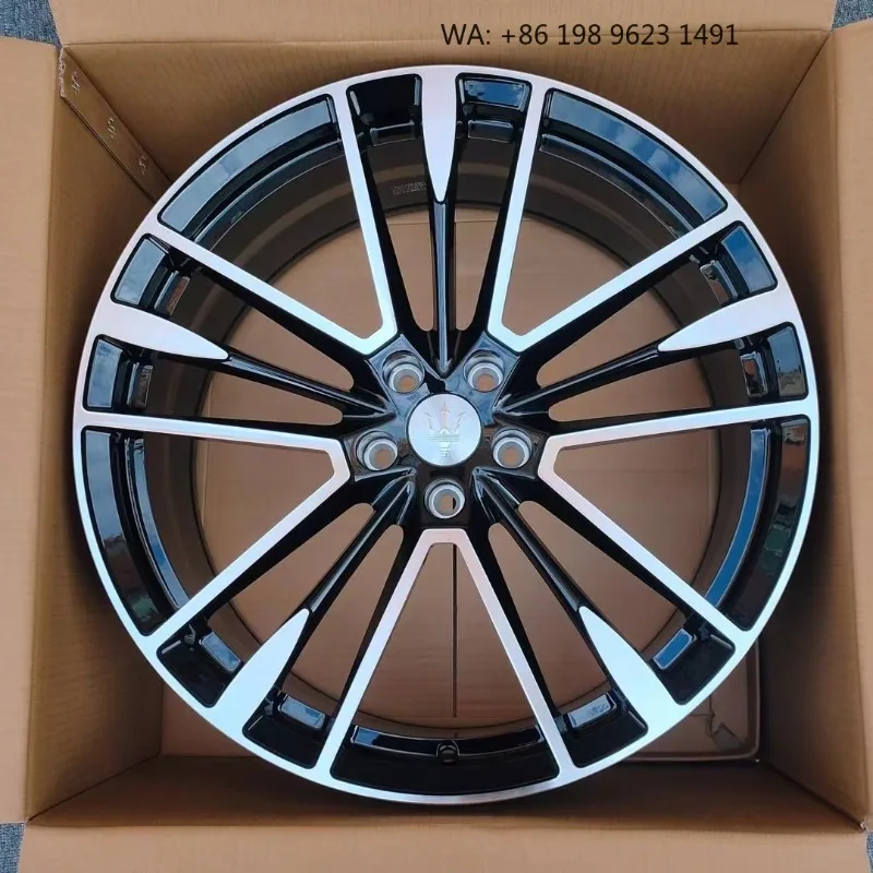 High end customized wheel hub Multiple  Inch deep concave forged alloy rims, 5x3 PCD gold polished finish, single piece sporty
