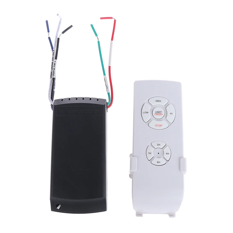New-110-240V Universal Ceiling Fan Lamp Speed Remote Control Kit Timing Wireless