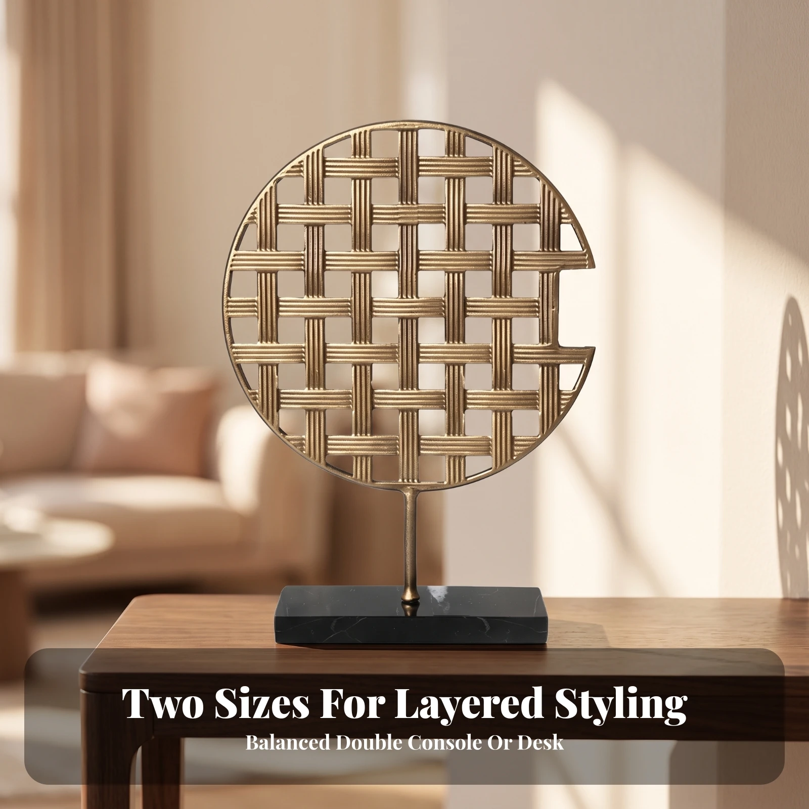 Interior Design Modern - Geometric Metal Ornament Modern Metal Sculpture