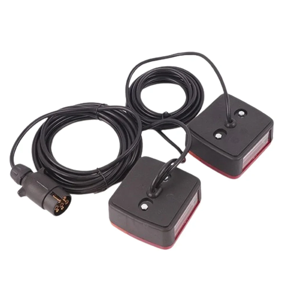 1 مجموعة 2 قطعة 12 فولت مقاوم للماء الخلفية سحب مقطورة الضوء الذيل ضوء 10 متر 7 دبوس الفرامل وقف رقم الترخيص لوحة عاكس مصباح #6