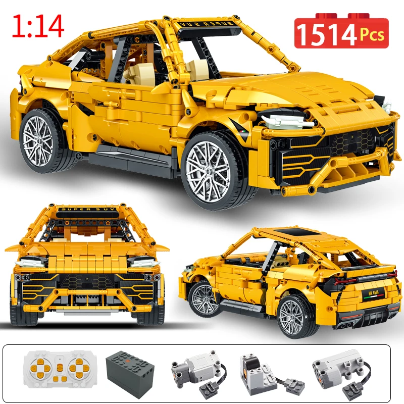 

1514 Pcs Remote Control Electric Supercar RC Car Building Blocks City Rc Racing Speed Vehicle Bricks Toys for Children Gifts