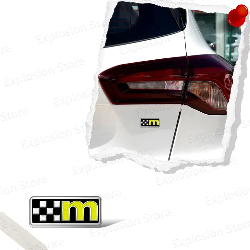 3D Metal Performance M Logo Tail Emblem Badge Rear Decal For Ford Focus 2 3 Fiesta Mountune RS ST Auto Styling Accessories