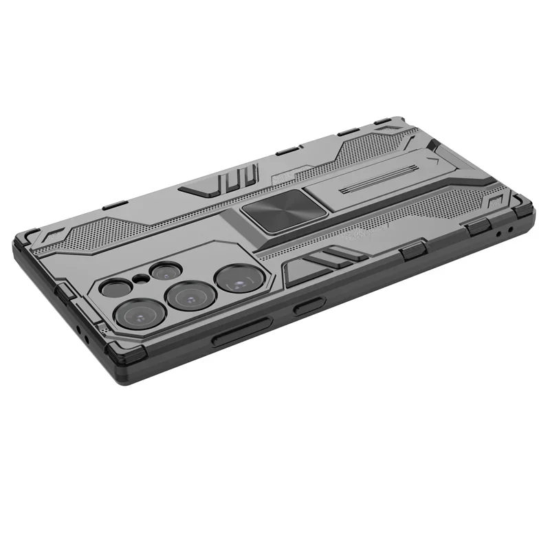 Чехол для Samsung Galaxy S24 Ultra 5G, автомобильная магнитная подставка, противоударный бронированный чехол для телефона Samsung S24 + Plus S 24 Ultra, задняя крышка