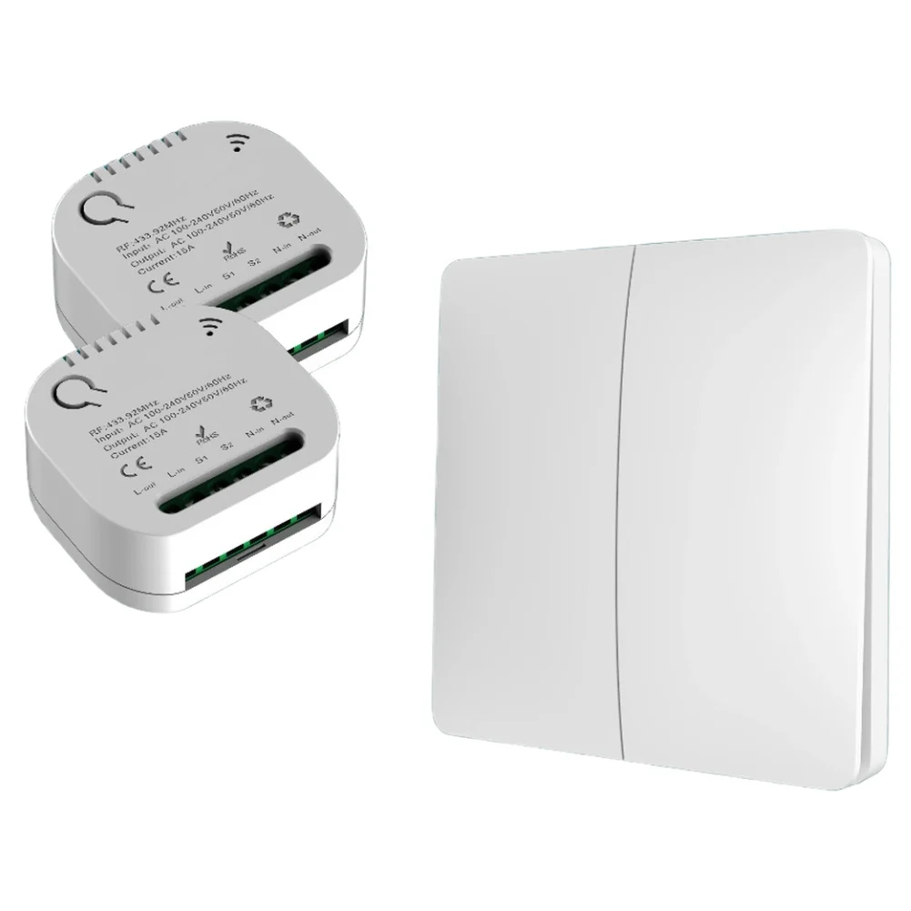 

For Garage Use Energy Efficient Switch Receiver Kit Wireless Self Powered Switch Kit Circuit Protection Advanced 433 Technology