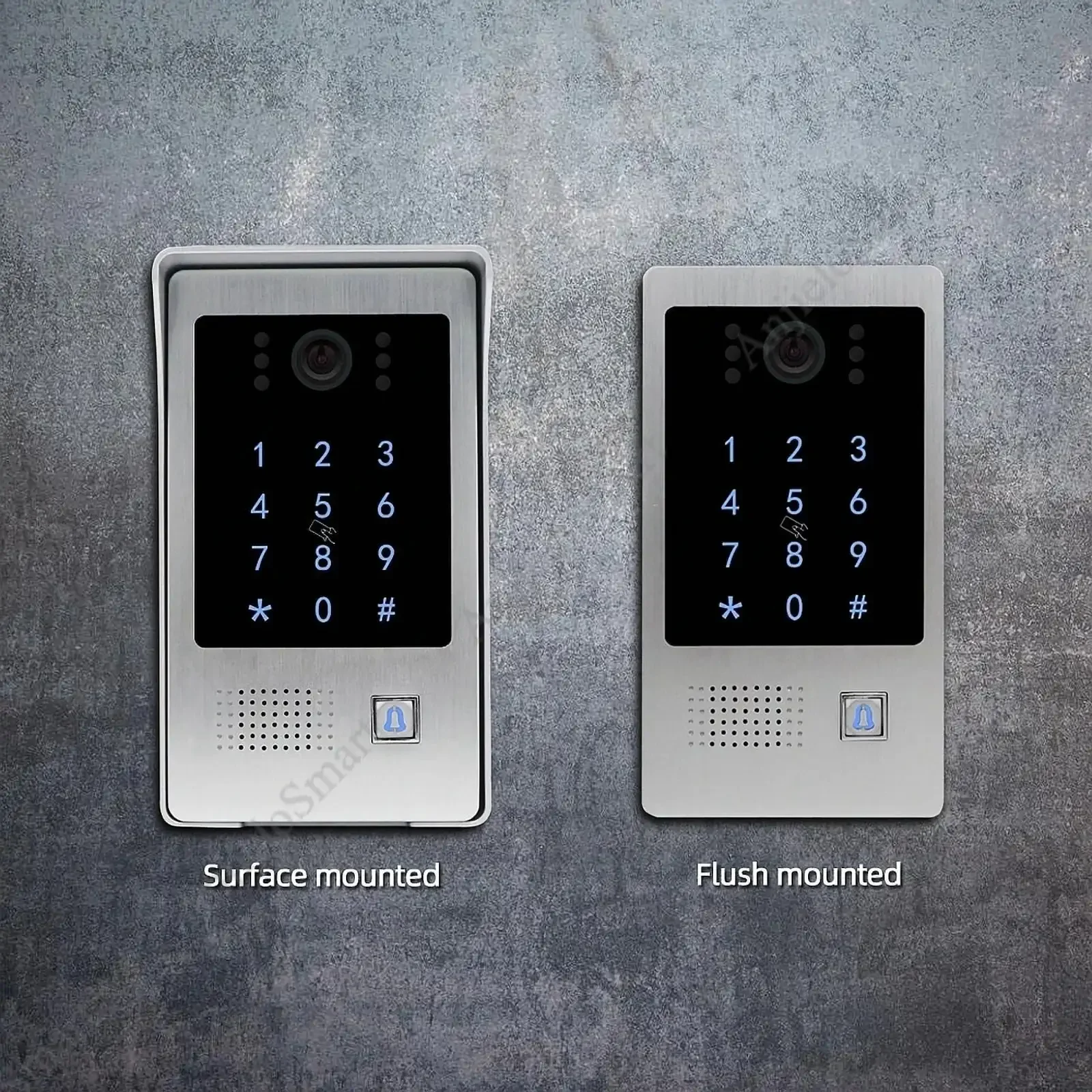 7-inch 10-video Door Telephone Doorbell Intercom Tuya Smart Kit Waterproof Outdoor IP/WiFi Network RFID Card Smartphone Unlock