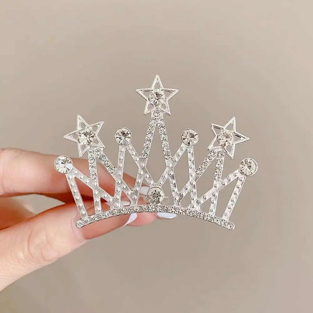 

Pearl Crystal Crown Hair Comb Flower Star Children Tiara Headband Butterfly Hair Styling Accessories Rhinestone Hairpins