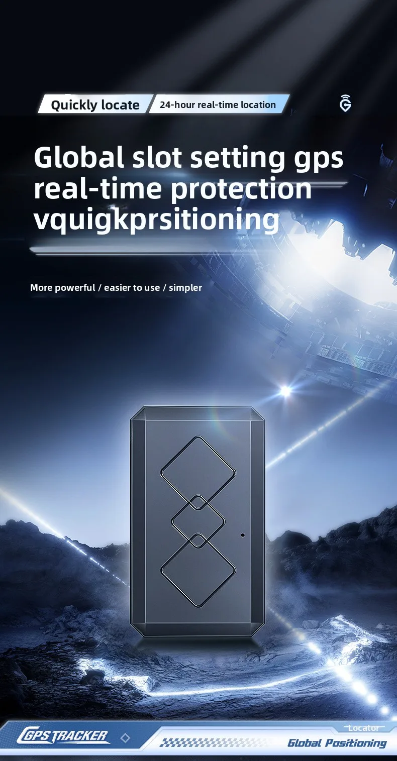 محدد موقع السيارة GPS جهاز مضاد للسرقة للسيارة، وضع الاستعداد الطويل للغاية، مغناطيسي قوي