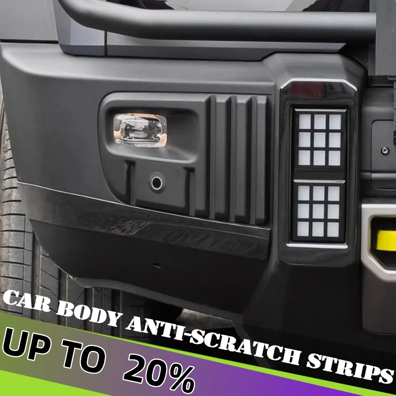 

Car Front and Rear Corner Guards Fit for Jetour Traveller T2 2023 2024 2025 Modified Black Warrior Body Anti-scratch Strips Part