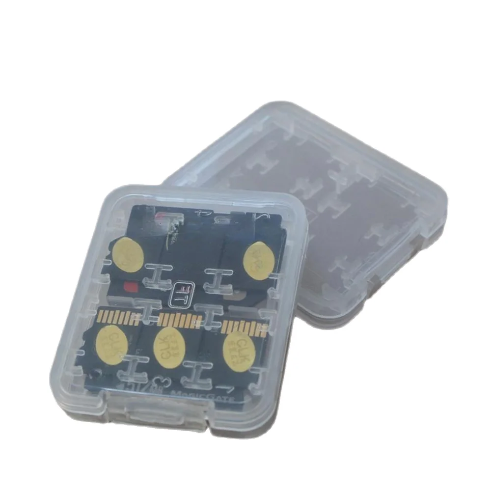 1/3/5PCS Sd Card Storage Box Small And Exquisite Thin Section Transparent Box Storage Box Strong Storage 3.5g 8 In 1 Storage Box