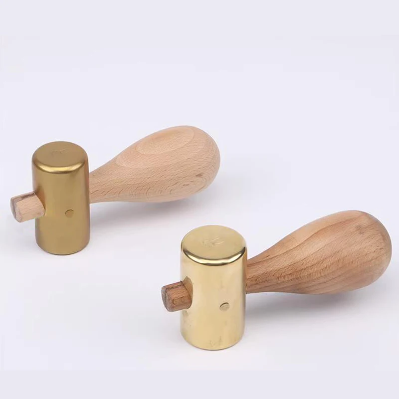 Brass Hammer Mallet for Precise Work and Carving Installation Leather Art Hammer Woodworking Copper Hammers