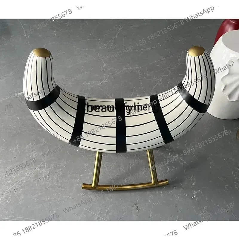 lhy 26 new Zq Fiberglass Metal Plating Leisure Chair, Coffee Table Conference Chair, Sofa Acrylic Rocking Furniture ss 26