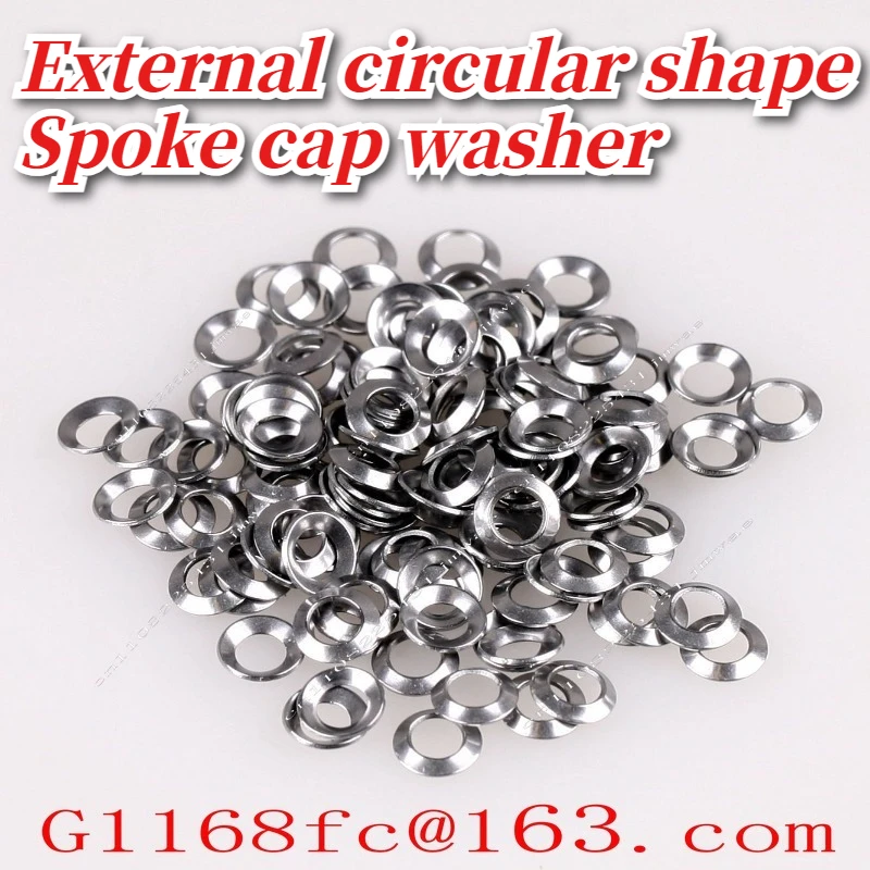 100pcs Suitable for HY External Circular Spoke Cap Washer To Increase Rim Strength, Reduce Rim Friction, Adjust Spoke Angle