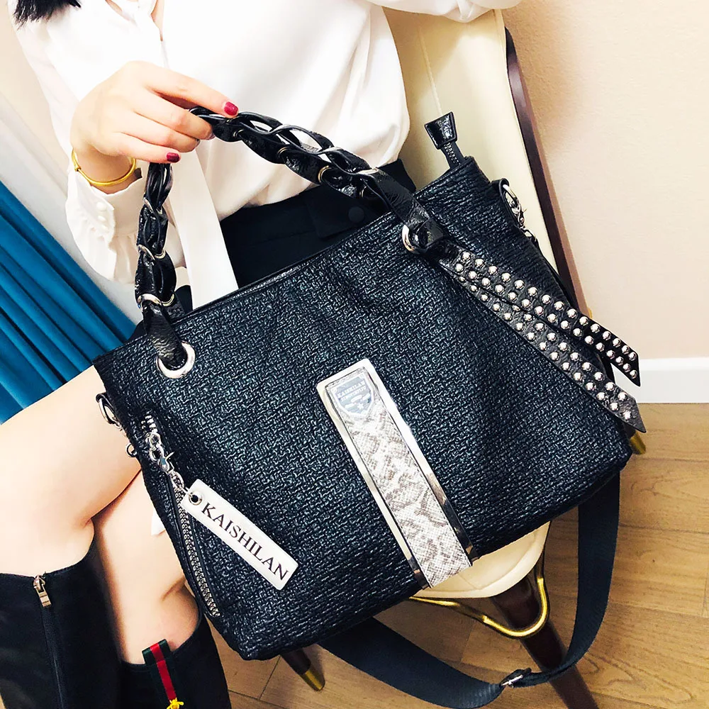 Luxury Brand Women Handbags New 2022 Fashion Leather Designer Crossbody Bag Female Black Large Capacity Shoulder Bag Sac A Main