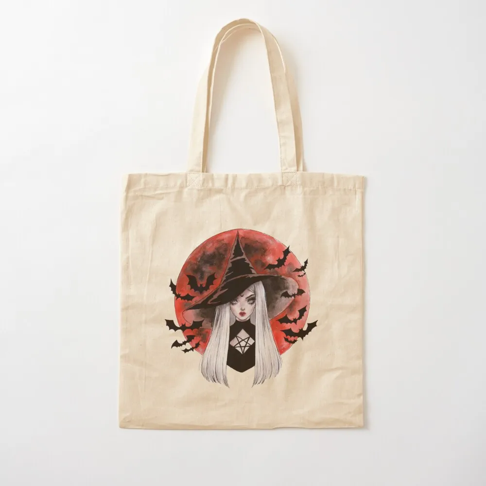 Blood Moon Tote Bag Woman shopper bag Canvas bag for women personalized tote university shopper Canvas Tote