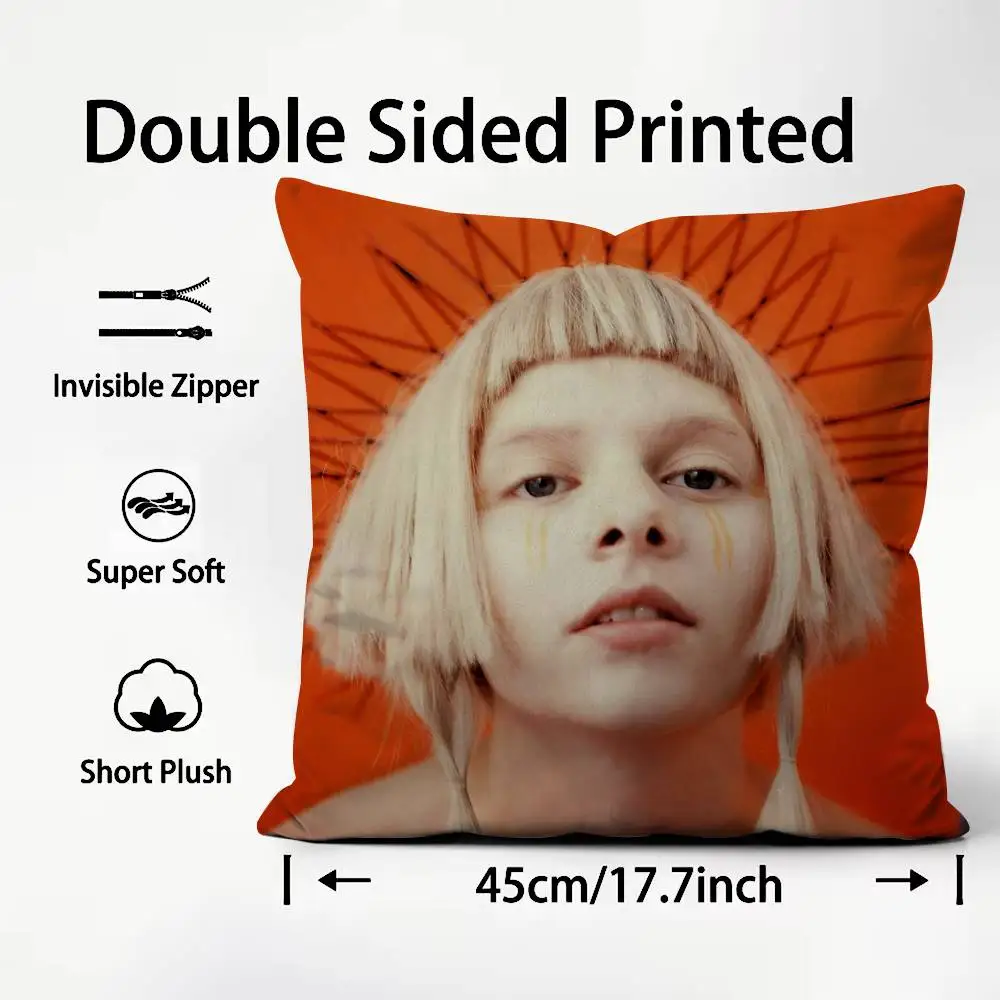 

Hot Singer A-AURORA Pillow Case Comfort Sofa Bed Silky Elegant Invisible Zipper Custom Decorative Cushion Cover