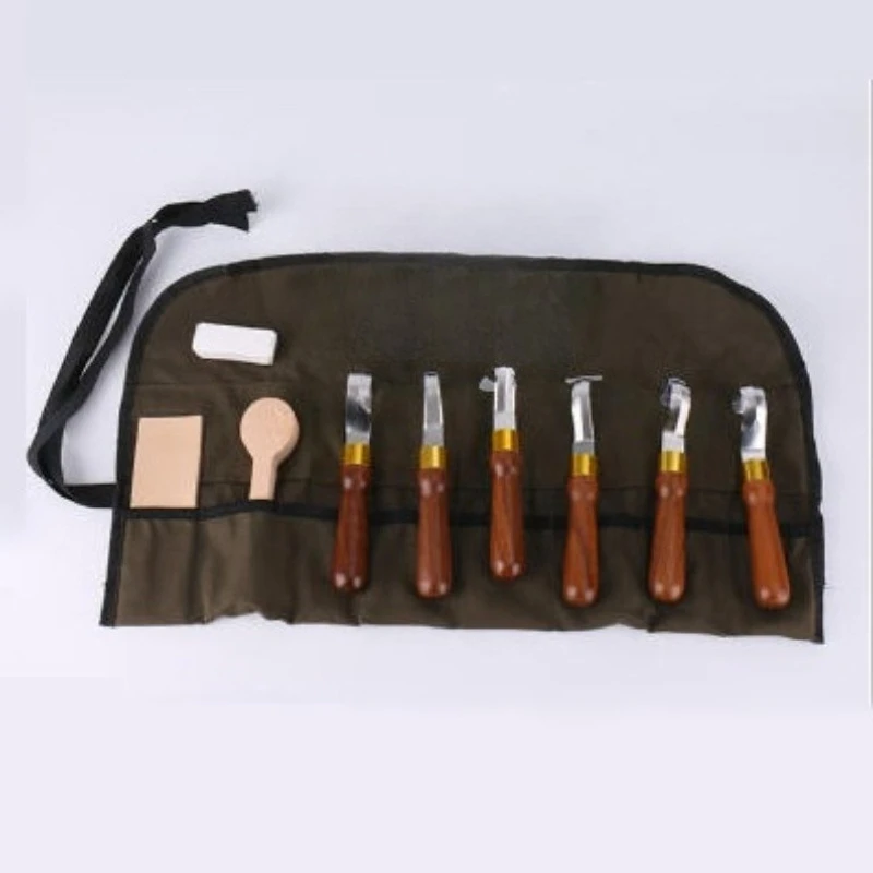 Spoon Carving Knife Set Woodworking Stainless Steel Curved Chisel DIY Handmade Carving Curved Knives Multifunctional Carved Tool