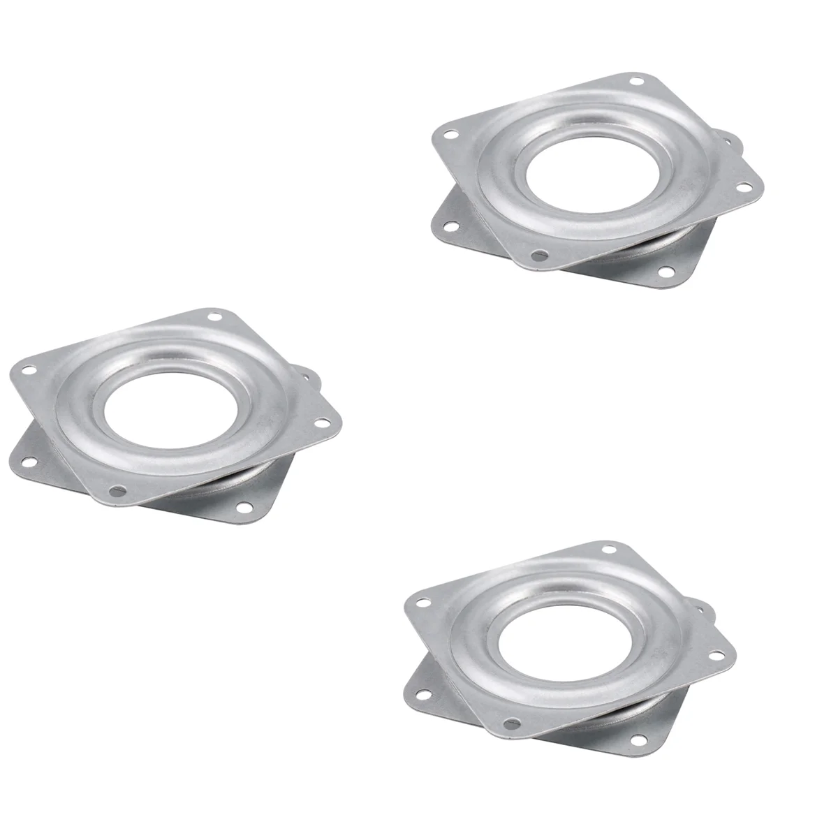 A53Q-3X Lazy Susan Ball Bearing Metal Swivel Plate - 95 X 95 X 9 Mm