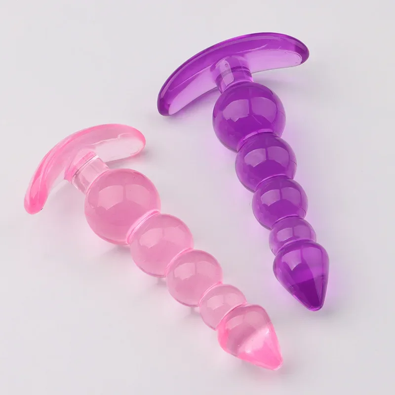 Soft Silicone Anal Plugs Anal Beads Dildo Butt Plug Prostate Massage Unisex Sexy Stopper Adult Sex Toy for Men Women Adult Games