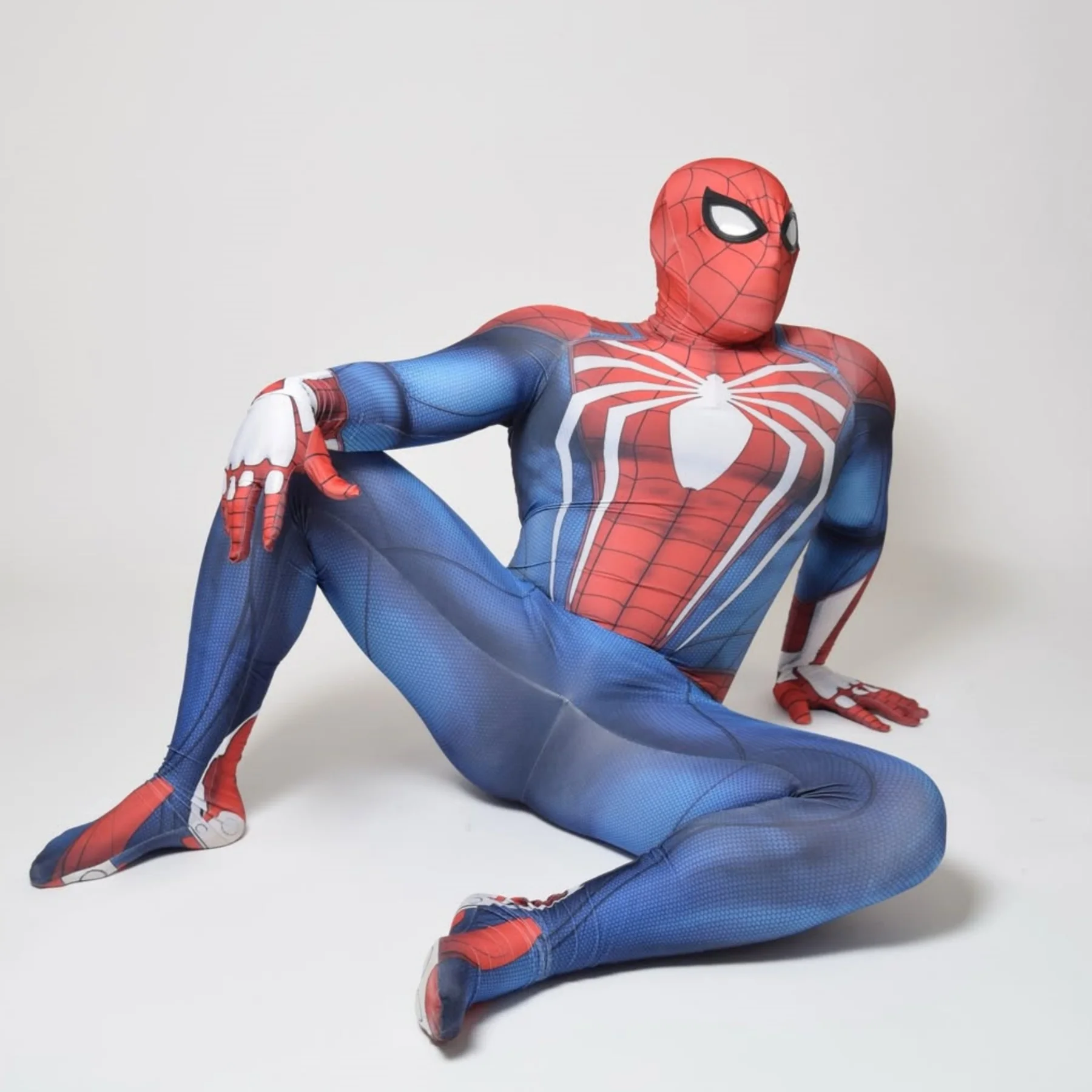 

Superhero Movie Spiderman Costumes Marvel Spider Man Cosplay PS4 Spiderman Halloween Costume Spandex Body Suit for Men