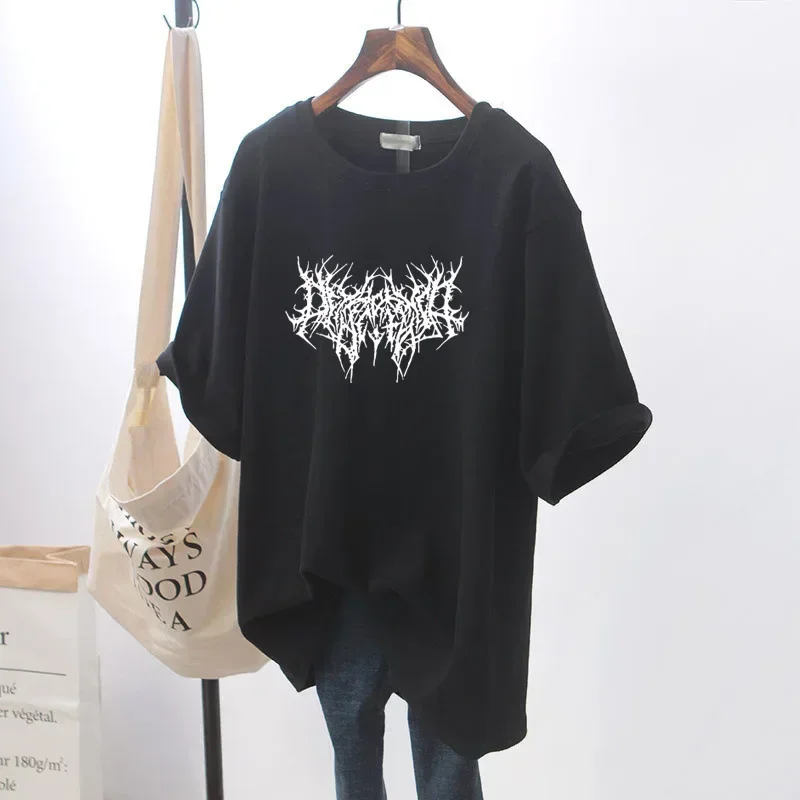 تي شيرت نسائي مقاس كبير برسومات جرافيك بأكمام قصيرة، فضفاض وكاجوال، ناعم ومريح للتنفس، رياضات خارجية #2