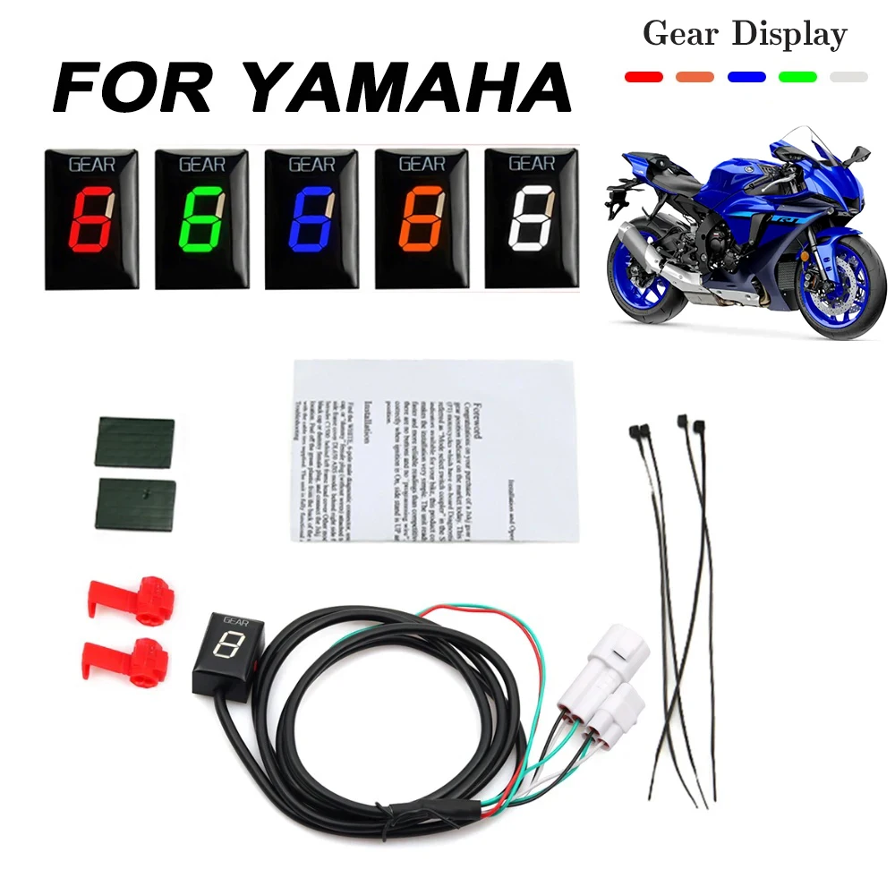 Image of Ganganzeige für Yamaha YZF-R1 YZF R1 YZFR1 2001 - 2004 2005 2006 2007 2008 Motorradzubehör 6-stufiger Geschwindigkeitsanzeigemesser